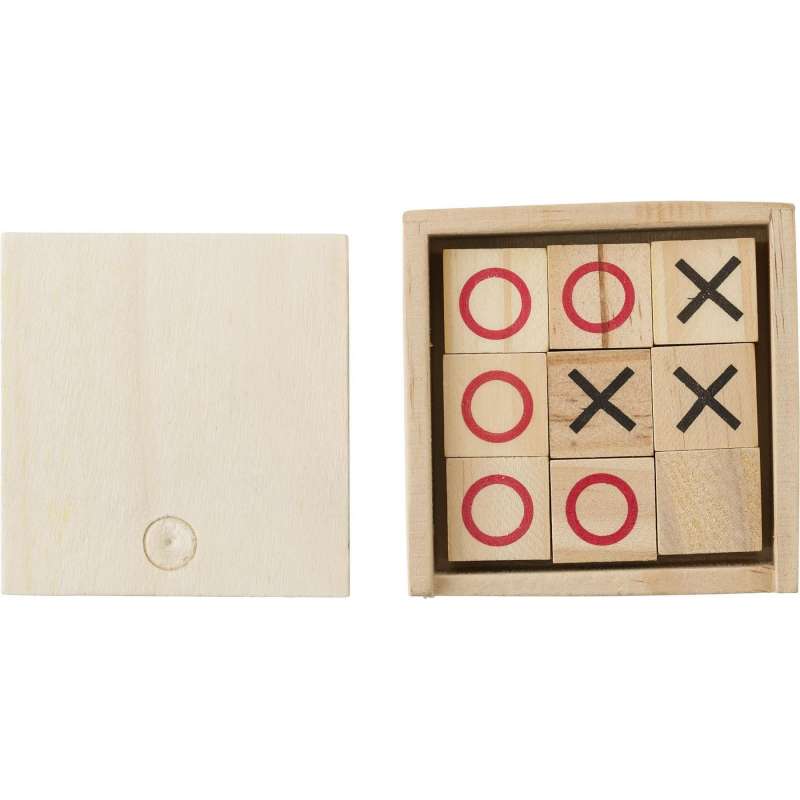 Gioco del tris in legno 80 pezzi 7,2 cm - Gioco da viaggio a prezzi all'ingrosso