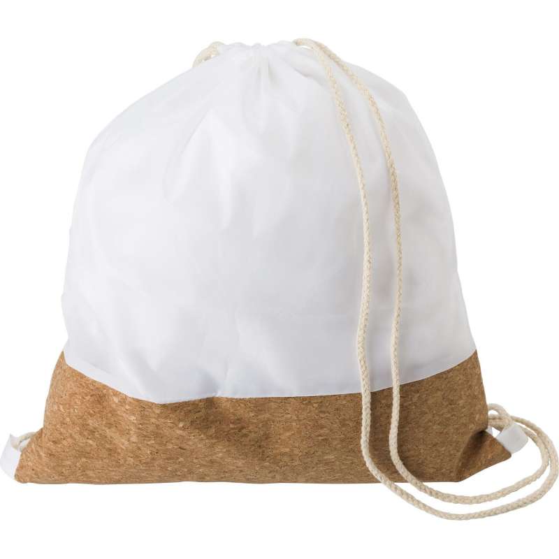 Sac à dos en polyester rPET et liège Elodie - Accessoire recyclable à prix de gros