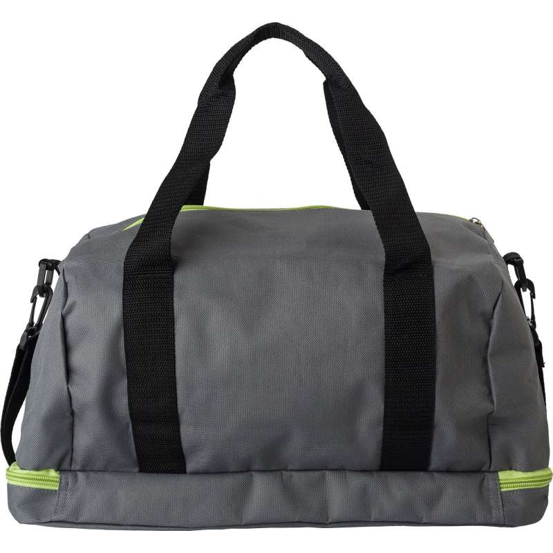 Sporttas van 600D polyester met schoenencompartiment - Sporttas tegen groothandelsprijzen