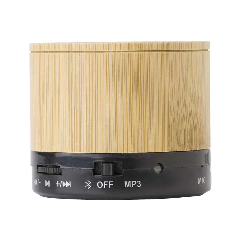 Coluna Bluetooth de bambu com MP3  - Coluna a preço grossista