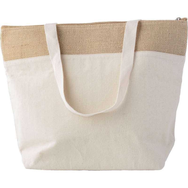 Sac isotherme en jute de coton Randy à prix de gros - Sac isotherme à prix grossiste