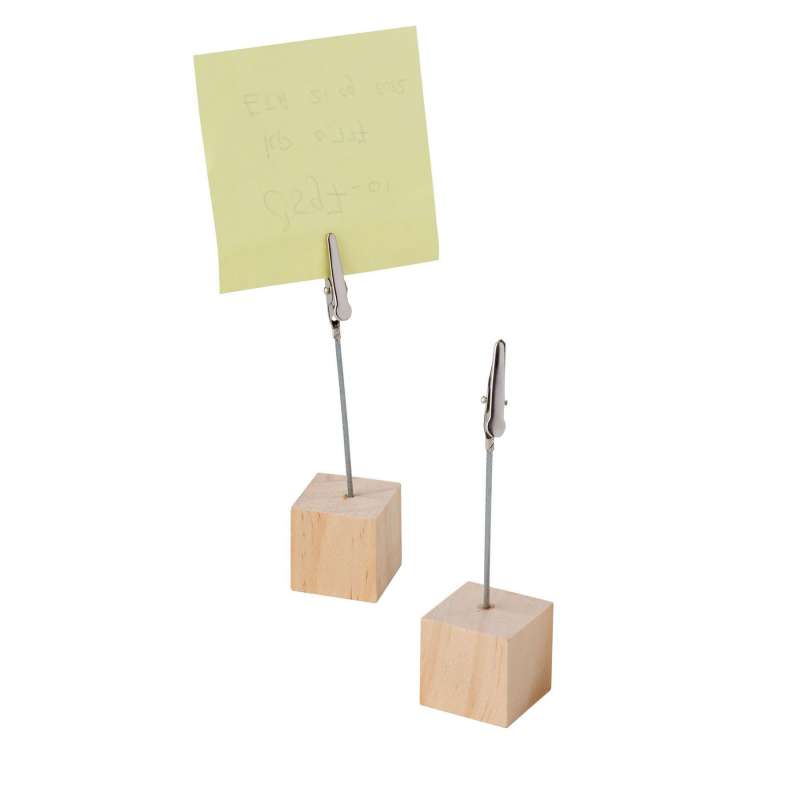 Porta-notas de madera y acero 10x15 cm - Portafotos a precios de mayorista