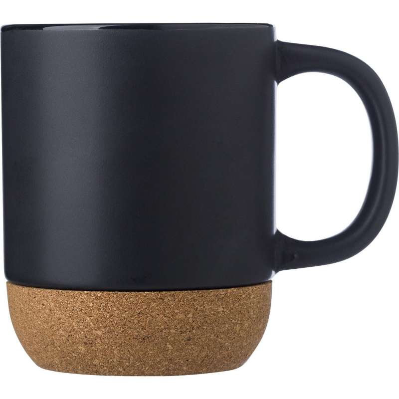 Taza de cerámica 250 ml con corcho - taza de cerámica o porcelana a precios de mayorista