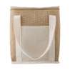Bolsa isotérmica de yute 21x16x23 cm - Nevera portátil a precios de mayorista