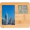 Estación meteorológica de bambú 15x10 cm - Estación meteorológica a precios de mayorista Estación meteorológica de bambú 15x10 cm - Estación meteorológica a precios de mayorista