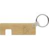Bamboo Keychain with Phone Holder Attachment - Wooden keychains at wholesale prices