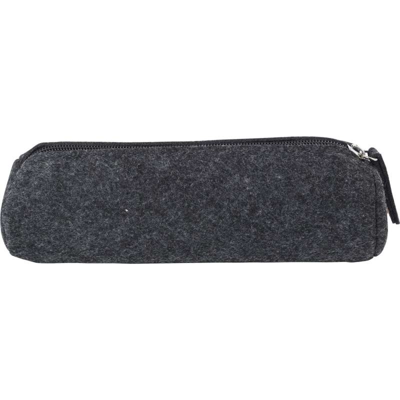 Trousse de feltro rPET 3 mm com ziper - Acessório reciclável a preço grossista