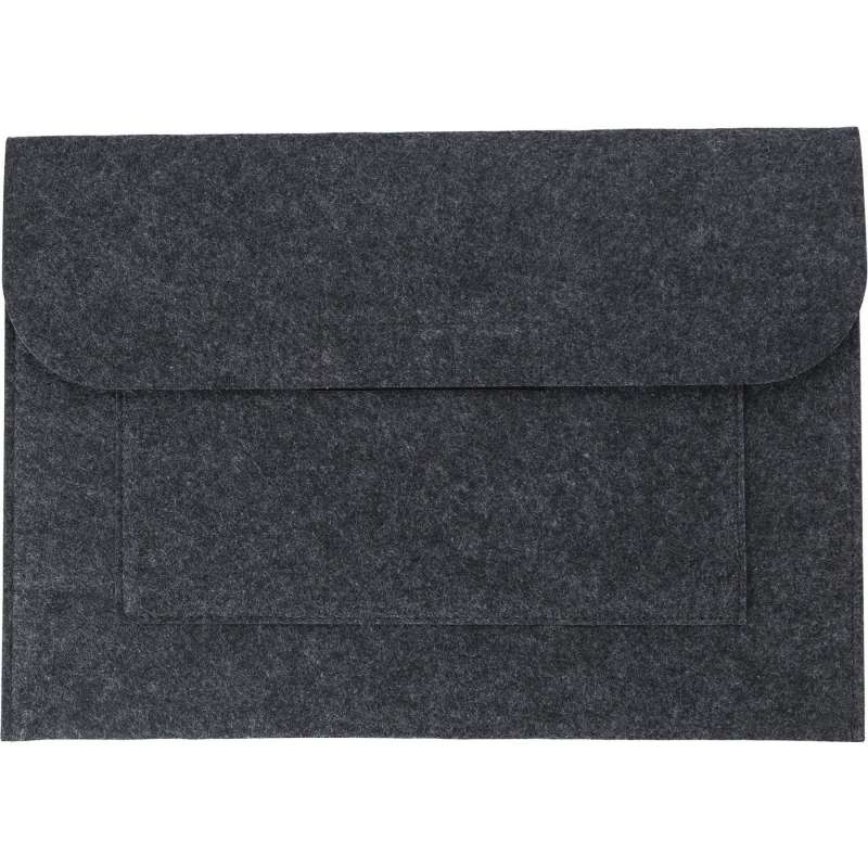 Pochette de feutre rPET 3 mm com fecho velcro a preço grossista - Acessório reciclável a preço grossista