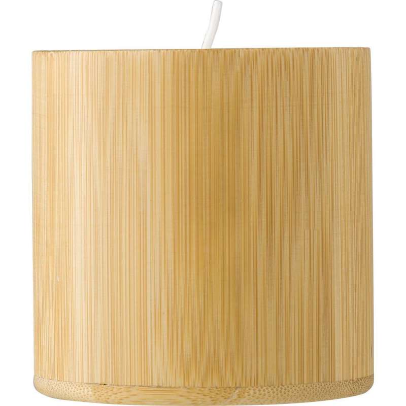 Vela de Cera de Carnaúba em Recipiente de Bambu - Vela a preço grossista