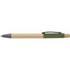 Titanium Color Bamboo and Aluminum Ballpoint Pen - Wooden pen at wholesale prices