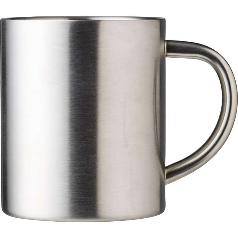 Mug double paroi en acier inox 300 ml - mug en métal à prix de gros