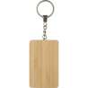 Bamboe sleutelhanger met oplaadkabels USB-C - Houten sleutelhangers tegen groothandelsprijzen