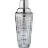 400 ml glazen en roestvrijstalen shaker - Shaker tegen groothandelsprijzen 400 ml glazen en roestvrijstalen shaker - Shaker tegen groothandelsprijzen