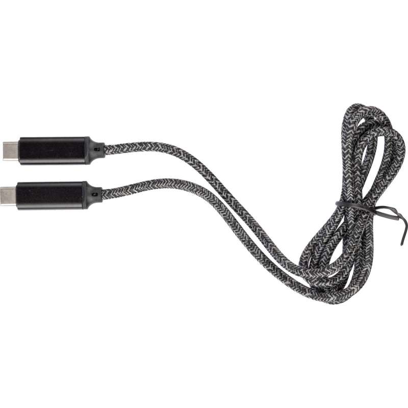 1 Meter Nylon USB-C til USB-C Kabel 100W - Ladekabel til engrospris