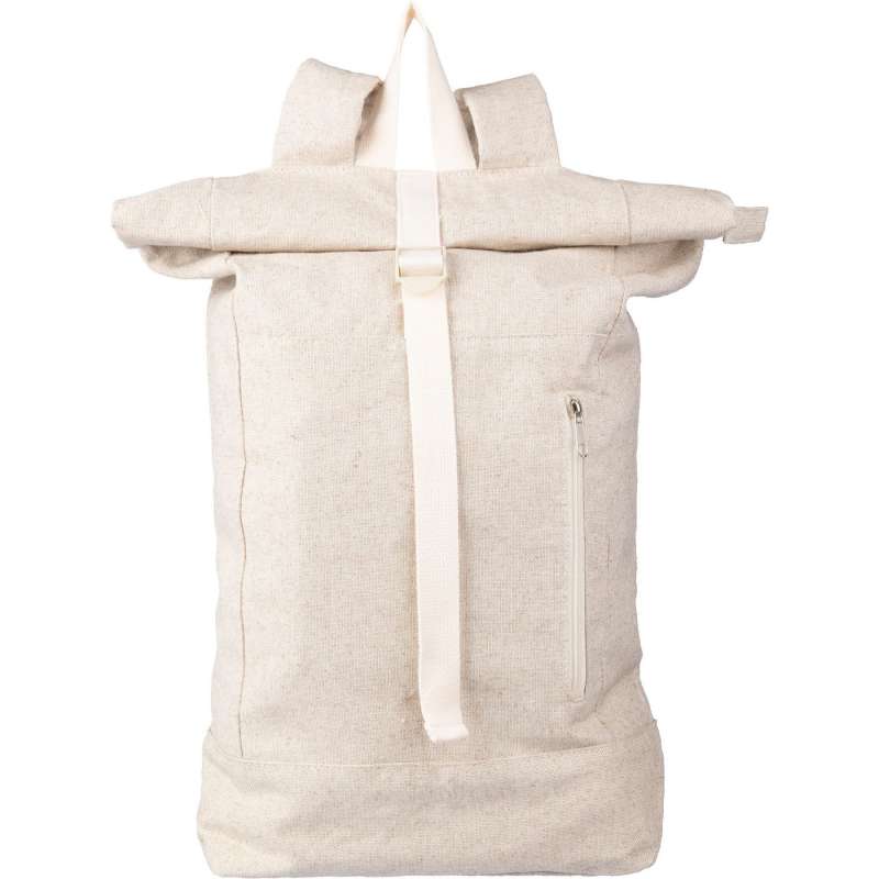 Sac à dos roll-top en chanvre Margarete - Sac à dos à prix de gros