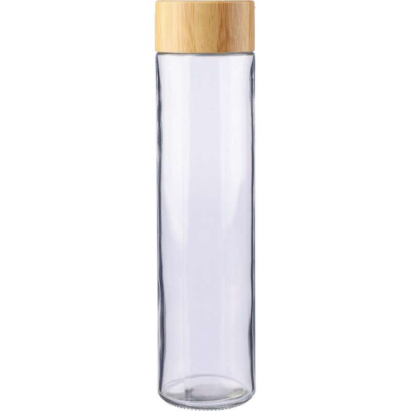 500 ml Glasflasche mit Bambusdeckel und Griff zu Großhandelspreisen - Wasserflasche zu Großhandelspreisen