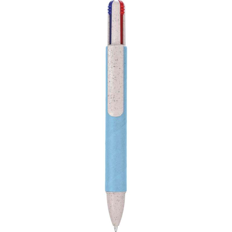 Stylo à bille en carton recyclé Debra - Stylo 4 couleurs à prix de gros