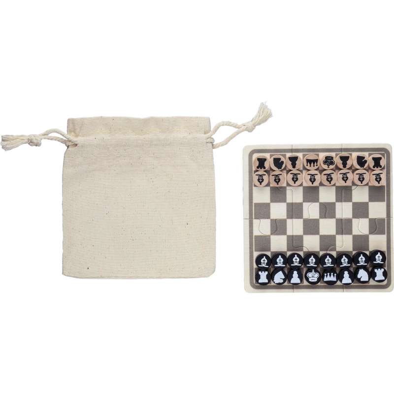 Jogo de Xadrez e Damas em Madeira  - Produtos a preço grossista