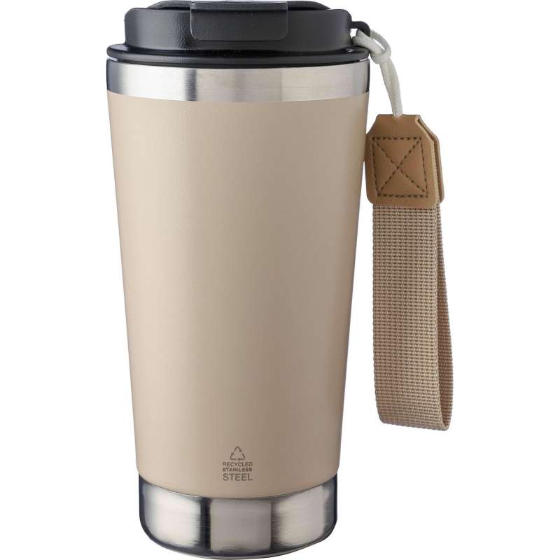 Mug isotherme en acier inoxydable recyclé Kayla - Mug isotherme à prix de gros