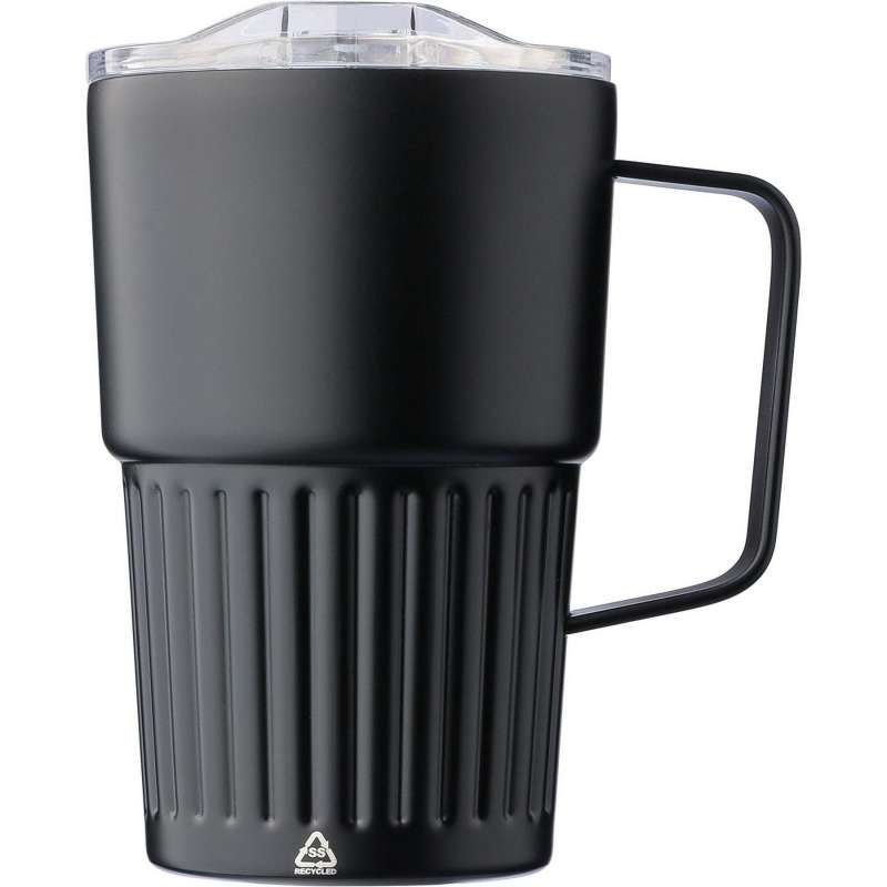 Tazza nomade doppia parete 450 ml acciaio riciclato a prezzi all'ingrosso - Mug alto Tumbler a prezzi all'ingrosso