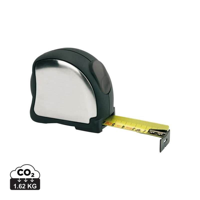 RVS Rolmeter 5m x 25mm met clip tegen groothandelsprijzen - Doe-het-zelfaccessoire tegen groothandelsprijzen