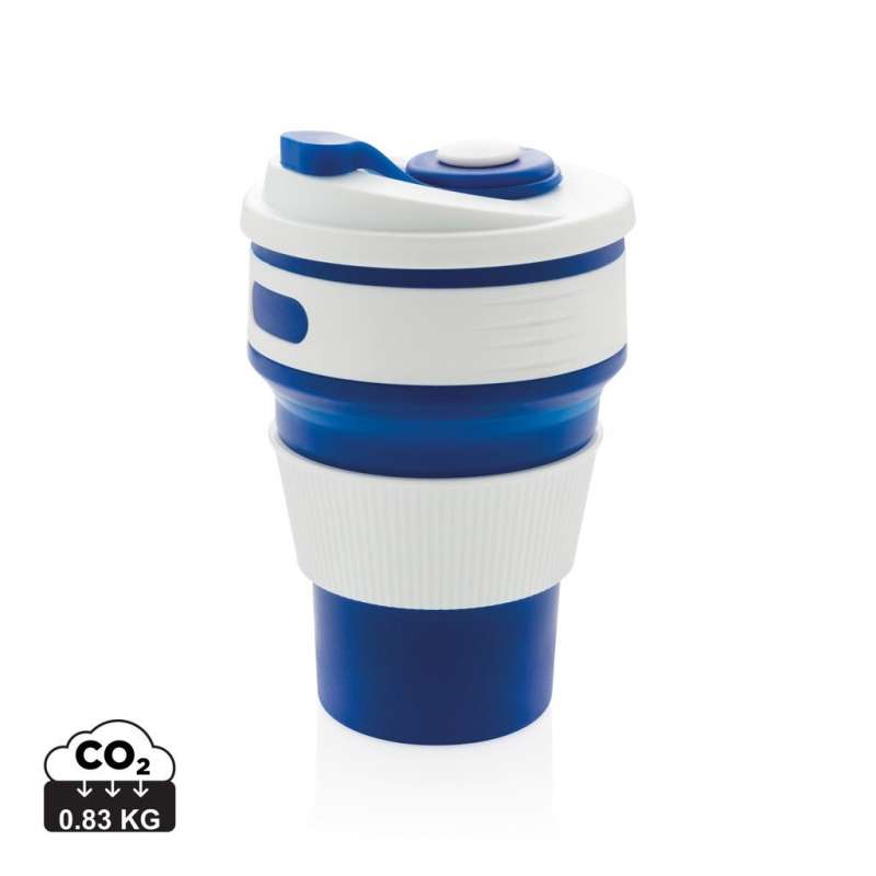 Copo dobrável de silicone 350ml - Caneca a preço grossista