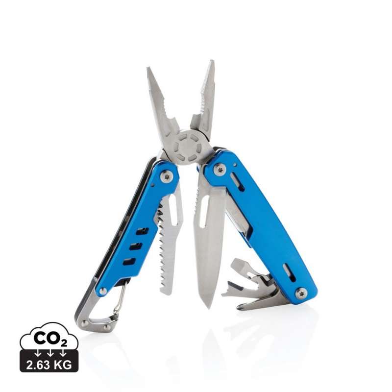 11-in-1 Aluminum Multi-Tool with Carabiner - Various tools at wholesale prices