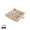 Reusable Bamboo Travel Utensil Set - 6x2.5cm - Cover at wholesale prices Reusable Bamboo Travel Utensil Set - 6x2.5cm - Cover at wholesale prices
