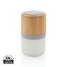 Enceinte 3 Watts en bambou avec lumière d'ambiance - Accessoires de téléphone à prix grossiste Enceinte 3 Watts en bambou avec lumière d'ambiance - Accessoires de téléphone à prix grossiste