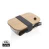Contenitore in vetro 17,3x12,8 cm bambù - Lunch box a prezzi all'ingrosso