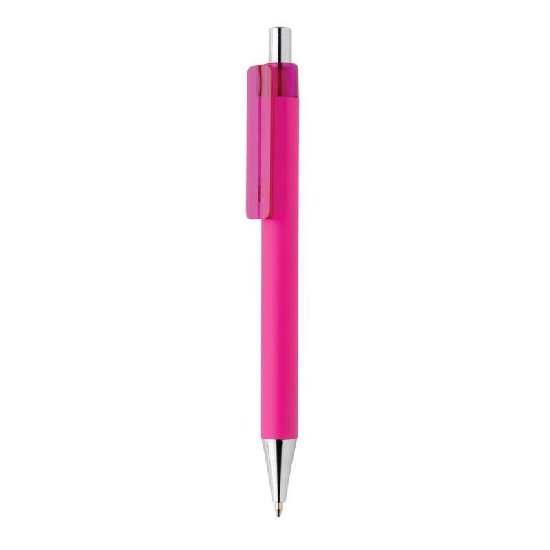 Stylo X8 finition gomme - Stylo bille à prix de gros