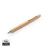 Caneta multifuncional em bambu 15 cm - Artigo de papelaria a preço grossista Caneta multifuncional em bambu 15 cm - Artigo de papelaria a preço grossista