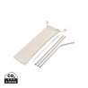 Set of 2 Straight & 1 Curved Stainless Straws - Reusable straw at wholesale prices