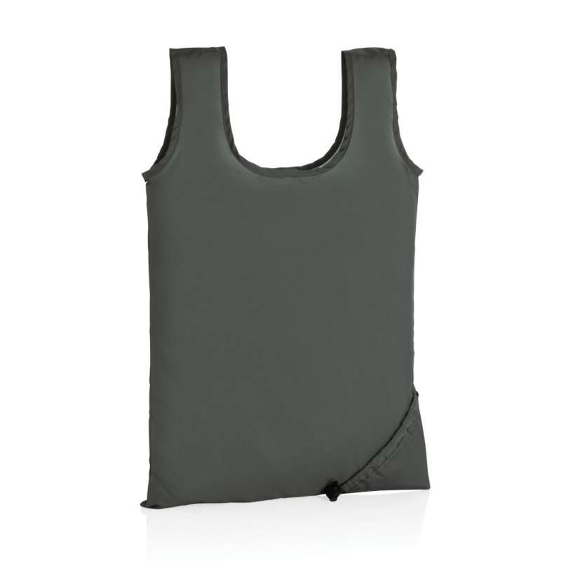 Saco dobrável rPET 38x41,5 cm resistente - Acessório reciclável a preço grossista