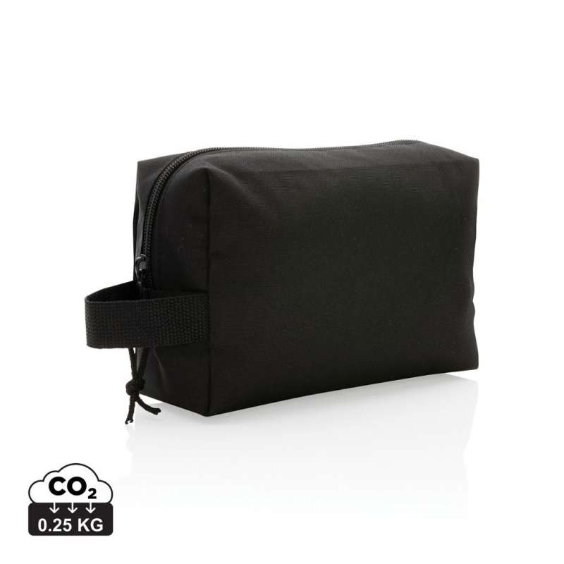 Recycled PET Toiletry Bag - 21x8x13 cm - Recyclable accessory at wholesale prices