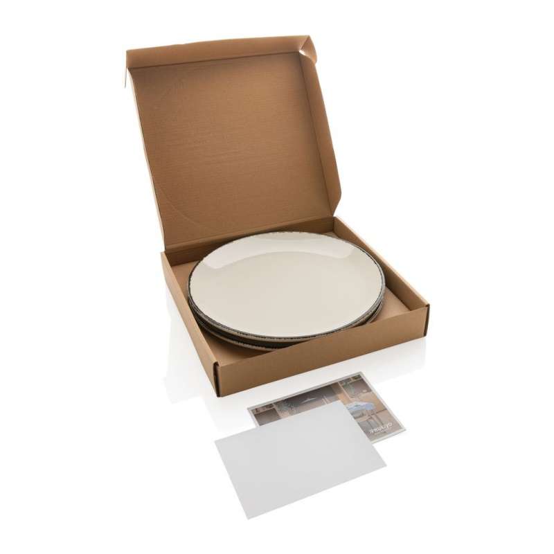 Set med 2 neutrala tallrikar 28 cm - Tallrik till grossistpris