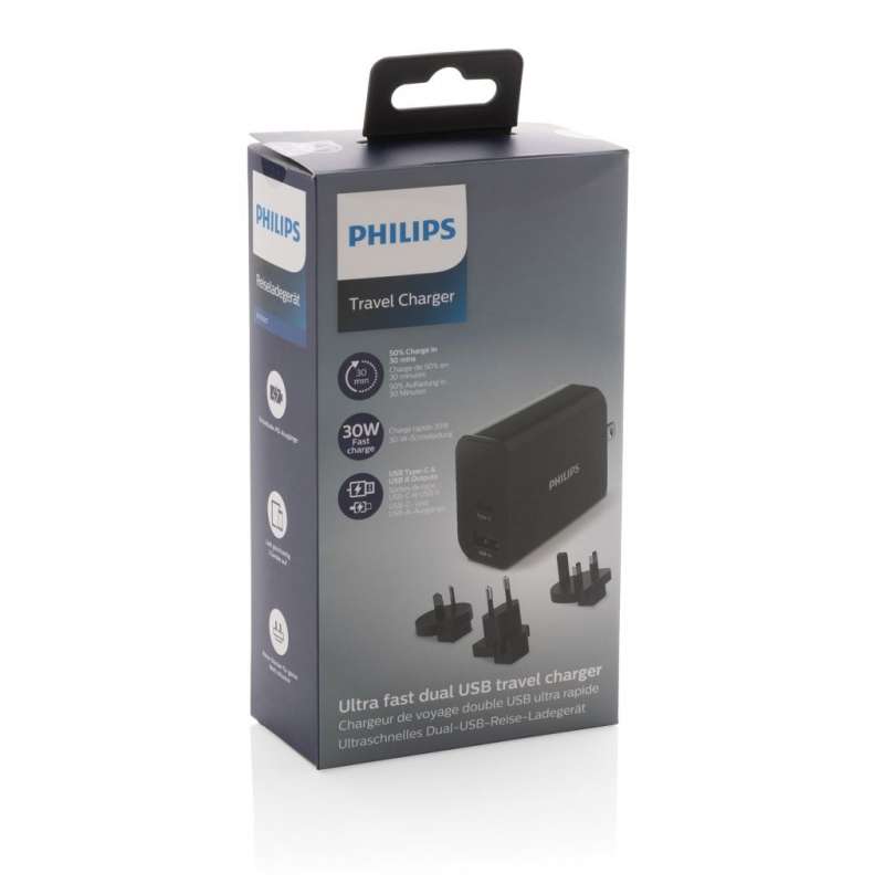 Rejse USB oplader 30W med etui - Lader til engrospris