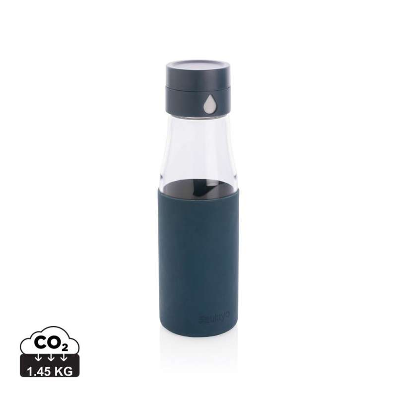 600ml Borosilicate Glass Water Bottle with Hydration Counter at wholesale prices - Water bottle at wholesale prices