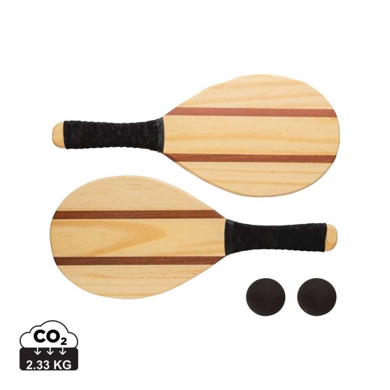 Set de raquettes frescobol en bois - Jeu en bois à prix grossiste