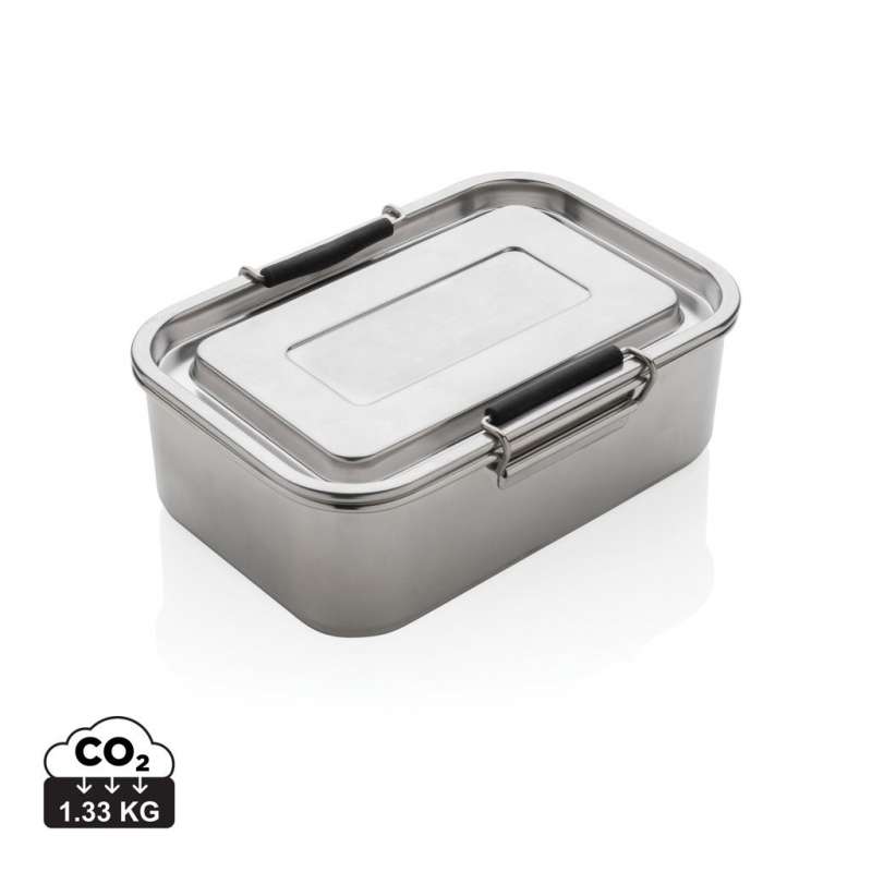 Lunch box étanche en acier inox recyclé RCS - Boîte déjeuner à prix grossiste