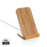 FSC Bamboo 5 Watts Wireless Charging Phone Stand - Phone support at wholesale prices