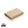 Batterie de secours 5000 mAh en bambou certifié FSC ® - Powerbank / batterie externe à prix grossiste