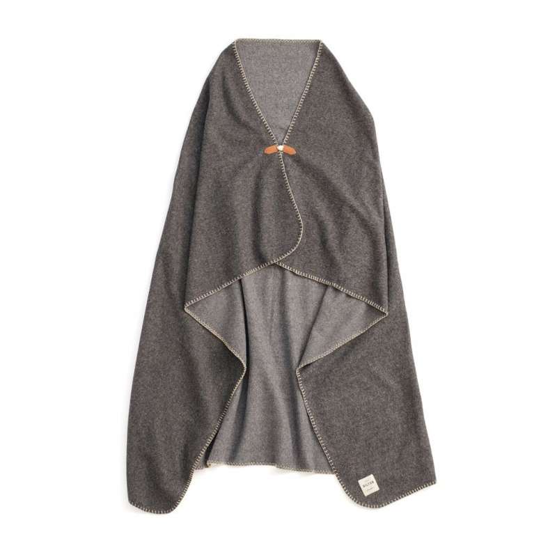 Plaid reciclado de 170x130 cm gris a precios de mayorista - Accesorio reciclable a precios de mayorista