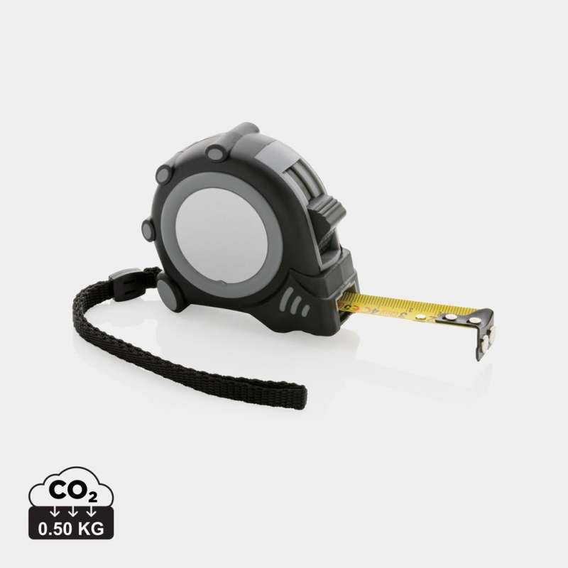 Mètre ruban Grip 3M/16mm en plastique recyclé RCS à prix de gros - Accessoire recyclable à prix grossiste