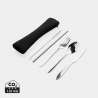 Set aus 4 wiederverwendbaren Edelstahlbestecken, 22 cm - Besteck zu Großhandelspreisen Set aus 4 wiederverwendbaren Edelstahlbestecken, 22 cm - Besteck zu Großhandelspreisen