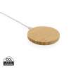 15 Watts cordless charger in FSC® bambou - Wireless charger at wholesale prices