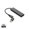 Hub USB 3-poorts in gerecycled aluminium 10x3 cm - Recycleerbaar accessoire tegen groothandelsprijzen Hub USB 3-poorts in gerecycled aluminium 10x3 cm - Recycleerbaar accessoire tegen groothandelsprijzen