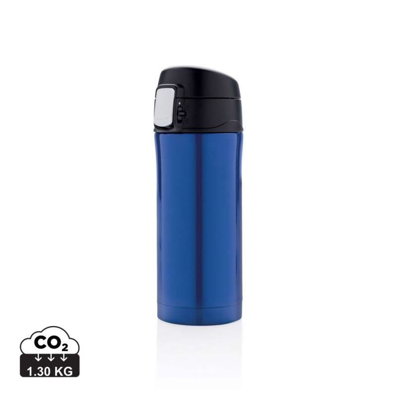 Mug 300ml acero inoxidable reciclado con tapa a precios de mayorista - taza de metal a precios de mayorista