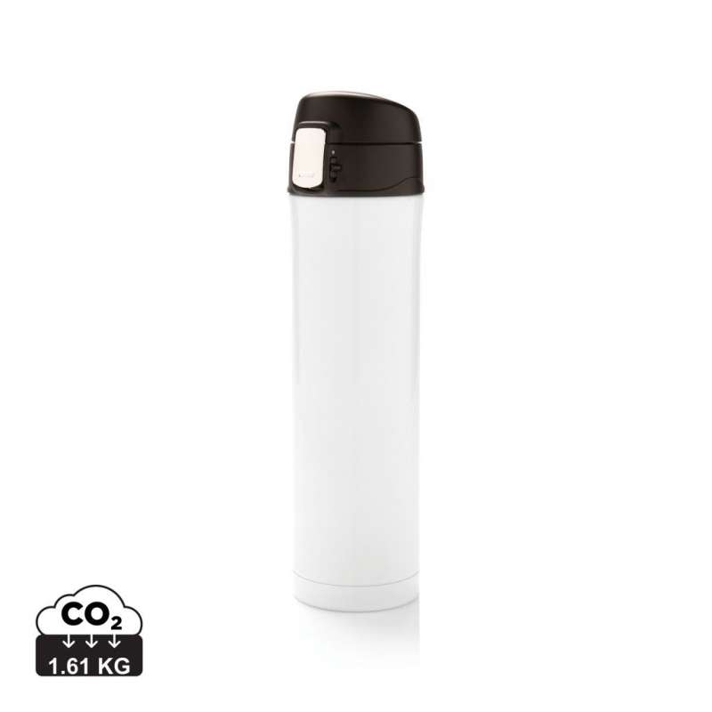Recycleerbare RVS fles 450ml met sluiting - Isolatiefles tegen groothandelsprijzen