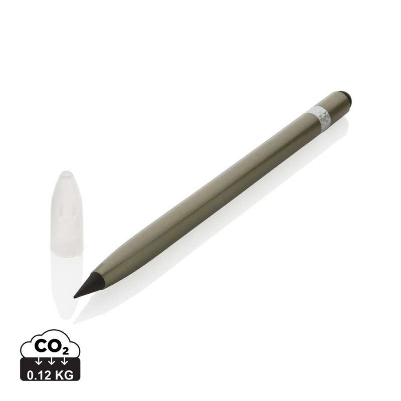 Aluminum Mechanical Pencil with Eraser, 14.5 cm - Eternal pencil at wholesale prices